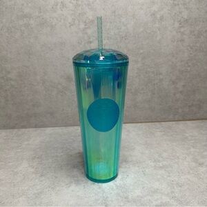Starbucks Aqua Iridescent Kaleidoscope Tumbler